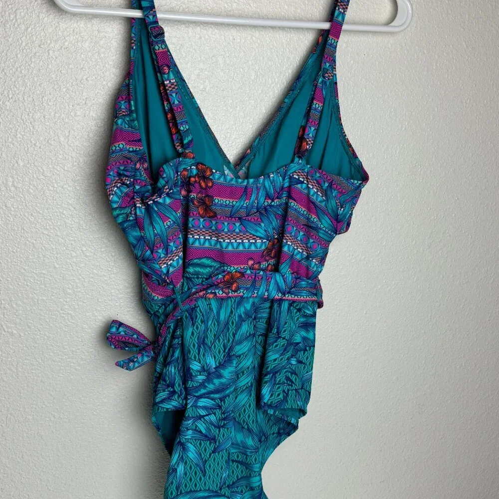 NWT Skinny Dippers Mojito Kiss Kiss Soft Cup One Piece Swimsuit Size L - Picture 7 of 16